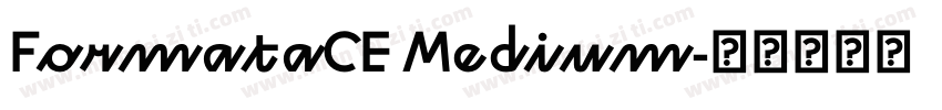 FormataCE Medium字体转换
